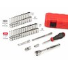 Tekton 1/4 Inch Drive 6-Point Socket and Ratchet Set, 56-Piece 5/32 - 9/16 in., 4 - 15 mm SKT05303